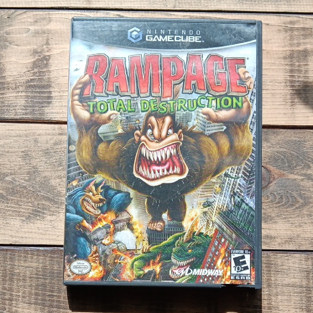 Nintendo GameCube Rampage Total Destruction - Red and Green Cover